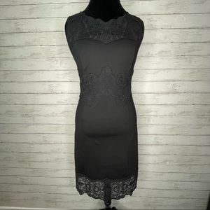 Black Lace Sleeveless Bodycon Dress